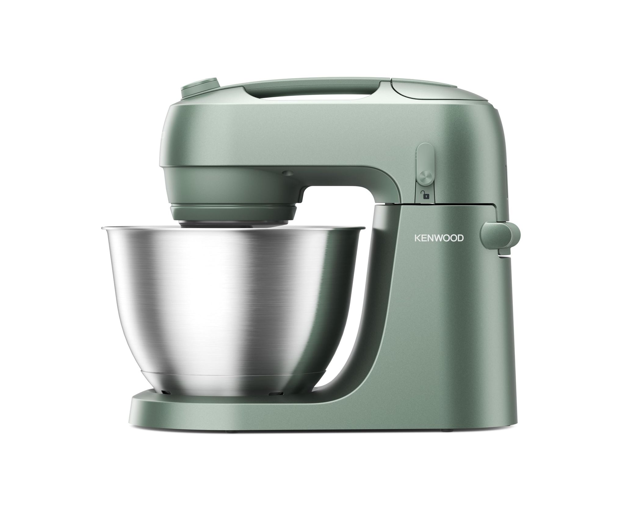 Kenwood Go - Impastatrice Planetaria Compatta 4l, In Dotazione 3 Fruste In Metallo, Paraspruzzi Girevole, 6 Velocità, 800w, Verde (kzm35.000gr)