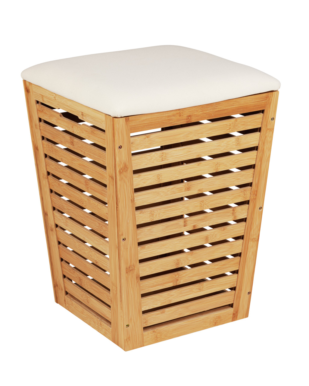 WENKO -  Bambusa porta biancheria 55 L Bamboo, One Size