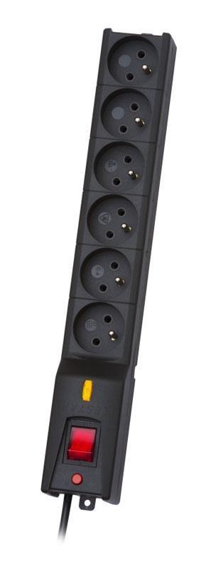 Lestar Schwarz Lx 610 5M E Steckdosenleiste