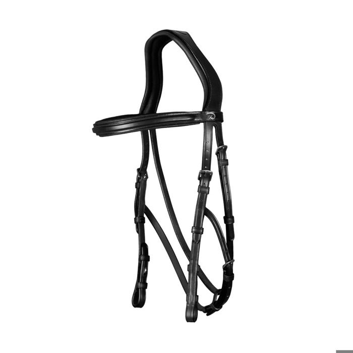 Dy´on Hackamore Trensenzaum Leder Schwarz Cob - Bild 4