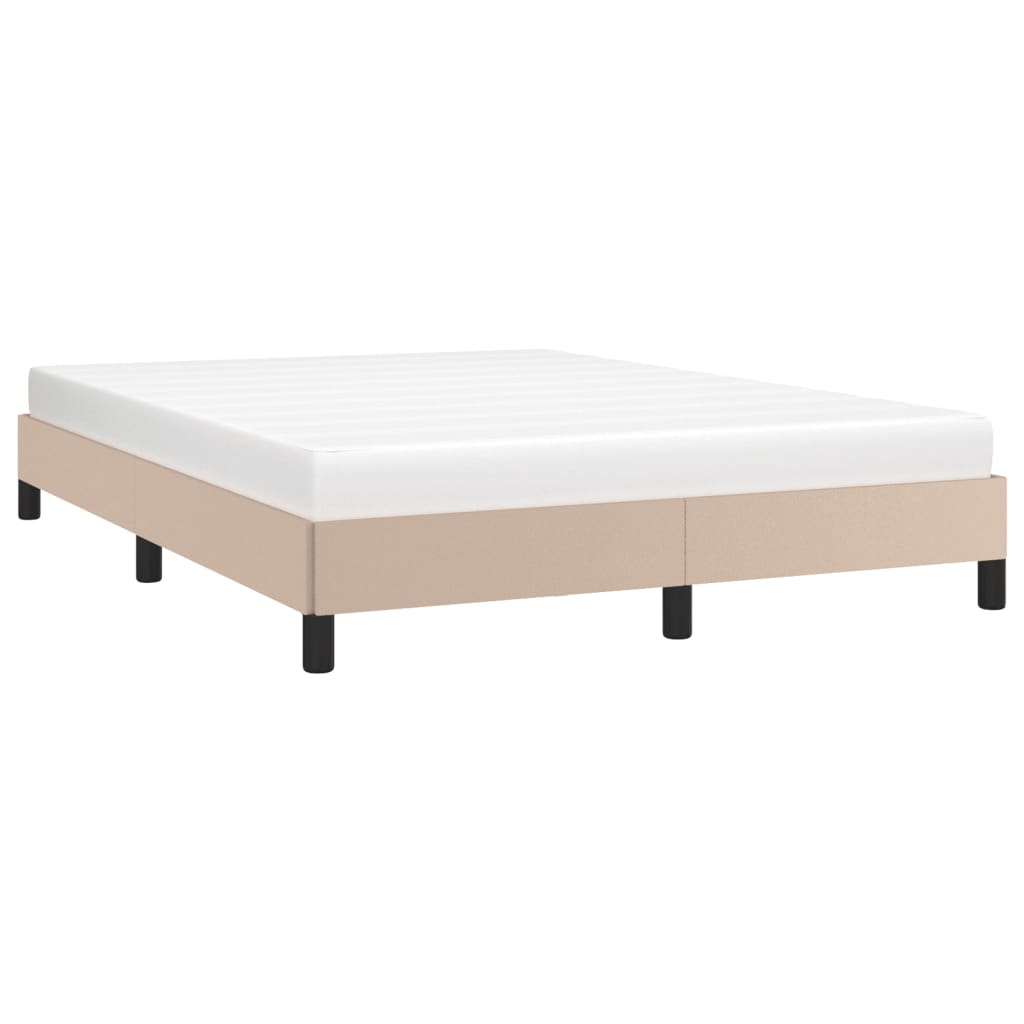 Cadre De Lit Sans Matelas Cappuccino 140x190 Cm Similicuir Vidaxl