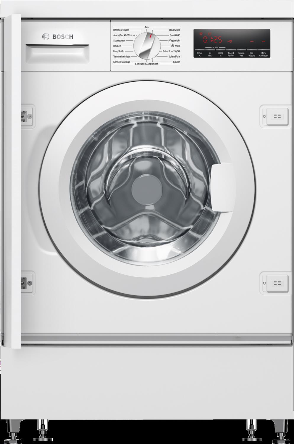 Bosch Weiß Einbauwaschmaschine Serie 8 "Wiw28443" 8 Kg 1400 U/Min Aquastop Speed Perfect Nachlegefunktion Kurzprogramme von Baur - Bild 8