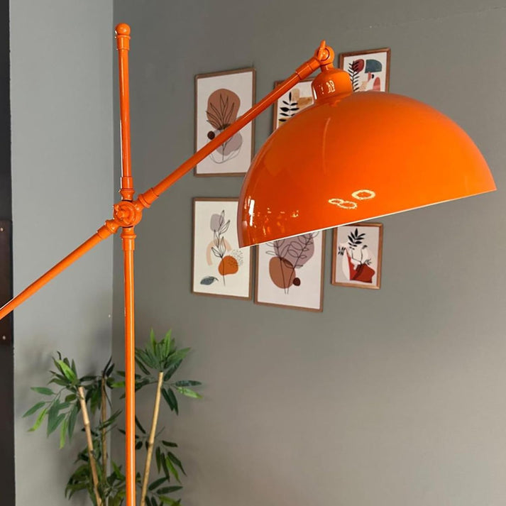 Lampadaire Stelan Métal Moderne E27 Largeur 37 Cm Abat-jour Réglable