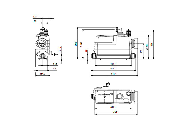 Grundfos Abwasserhebeanlage Sololift2 + Cwc-3 97775316 Hebeanlage 5710624187258