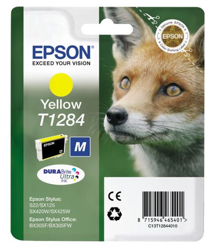 Gelb Epson Fox Singlepack Yellow T1284 Durabrite Ultra Ink - Bild 5