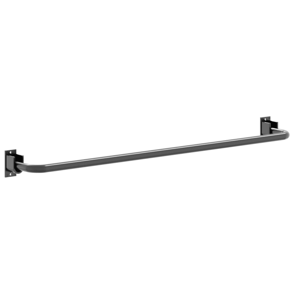 Saddle Pad Rack Black Iron Vidaxl