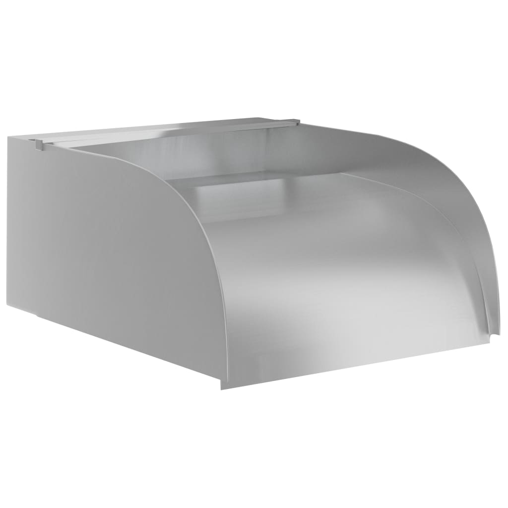 Vidaxl Grau Wasserfall Mit Leds 30X34x14 Cm Edelstahl 304