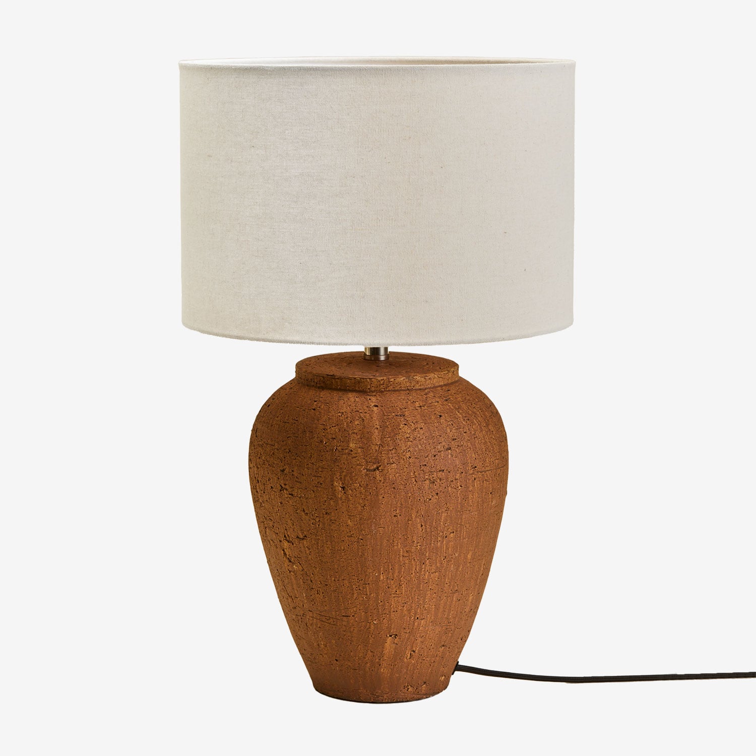 Lampe De Table En Terre Cuite Verena Sklum Rouge Argile