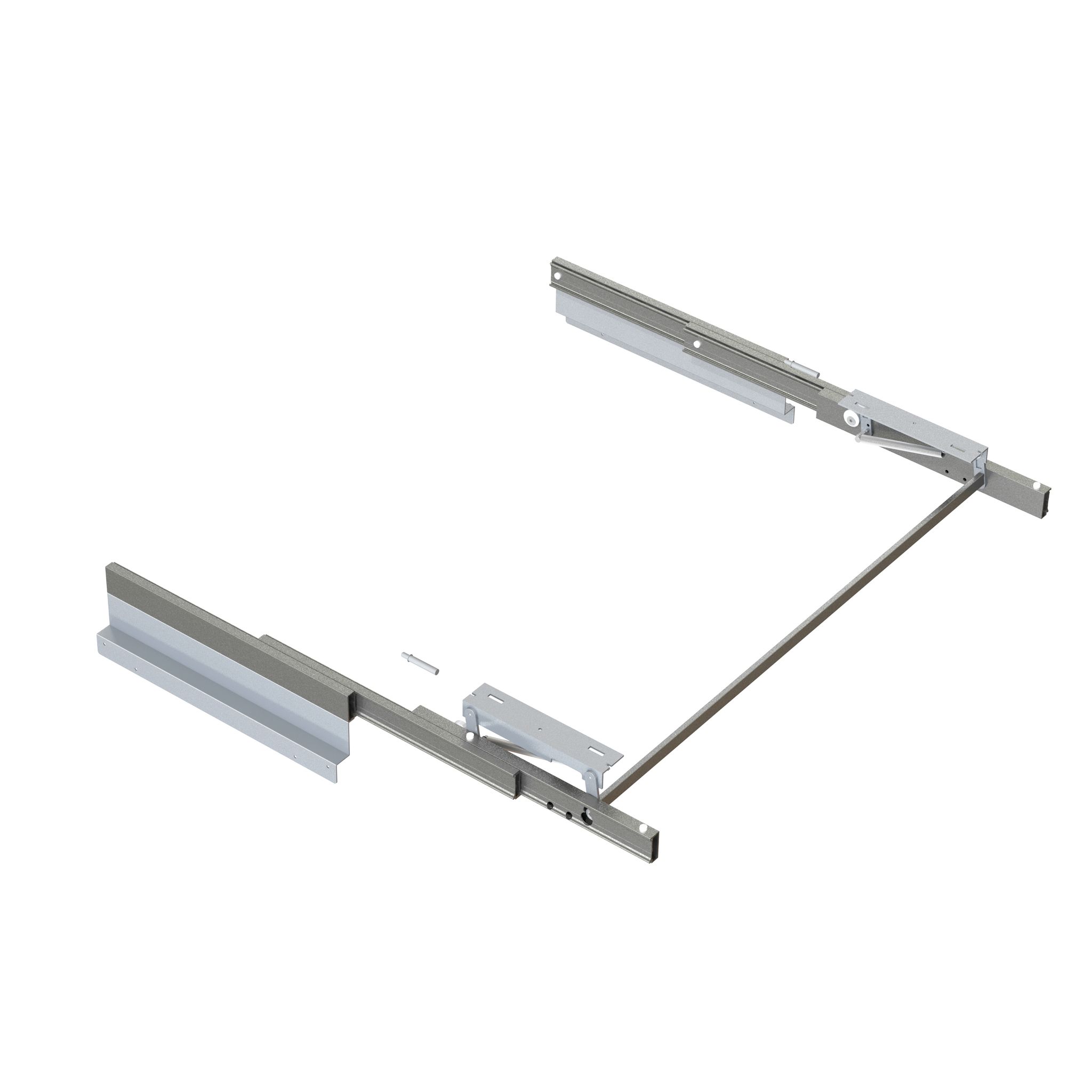 Emuca Silber Tischbeine + Tischgestell, Geleiders Voor Uitschuifbare En Hefbare Tafel Oplà Folding+39 M120, Aluminium, Inox - Image 2