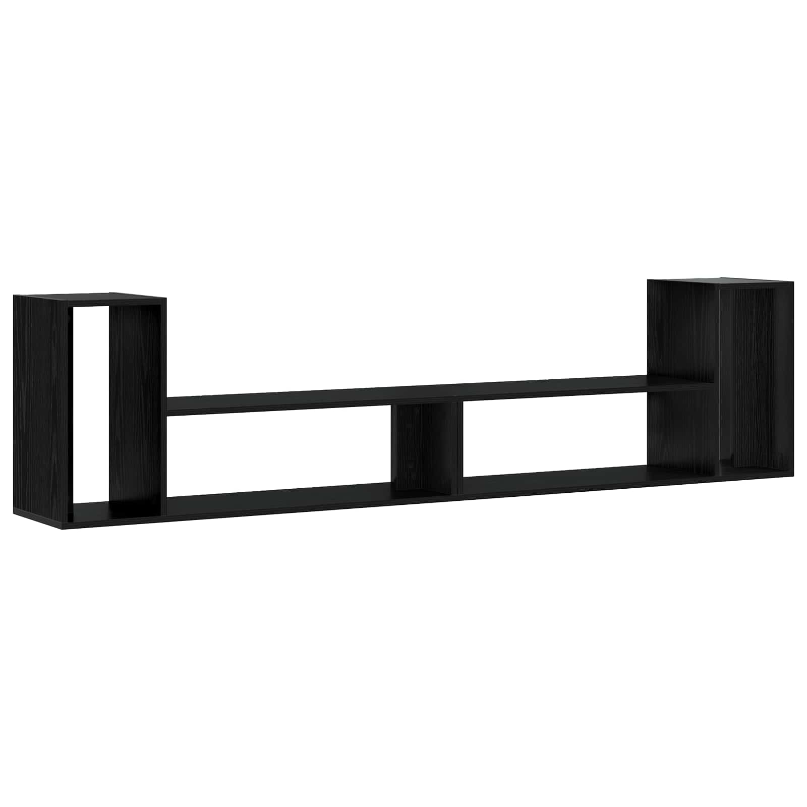 Vidaxl Schwarz Tv Cabinet 100 X 30 X 50 Cm Black Oak Engineered Wood