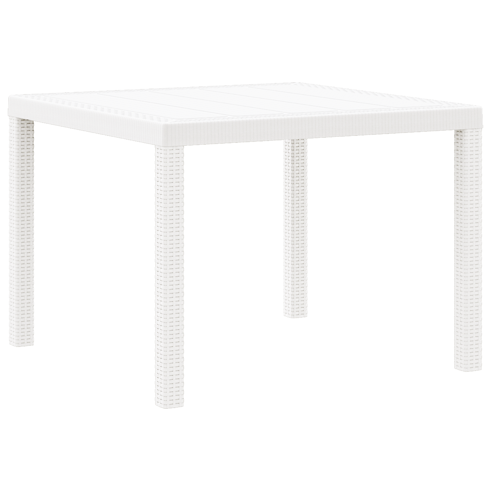 Vidaxl – Table De Jardin Rectangulaire En Poly Rotin – 100 X 100 X 73