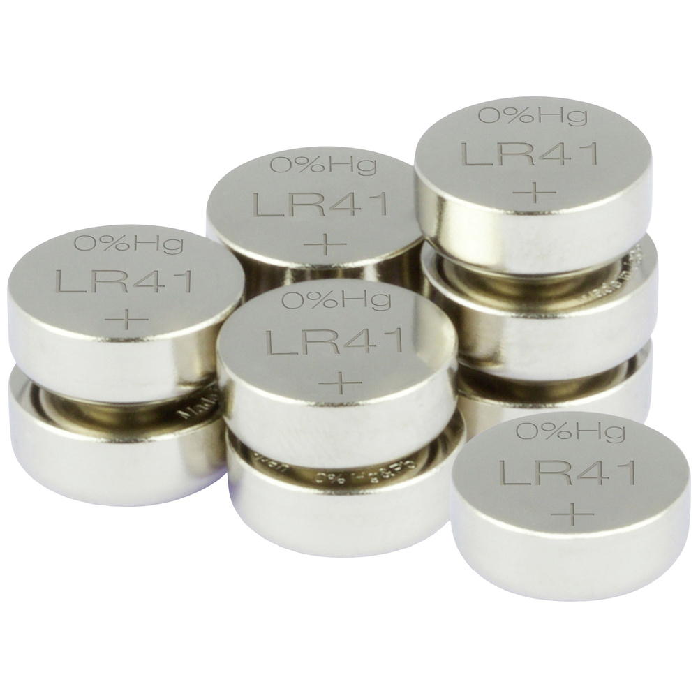 Gp Batteries Gp Alkaline-Knopfzelle Lr41 V3ga, 1,5V, 10 Stück