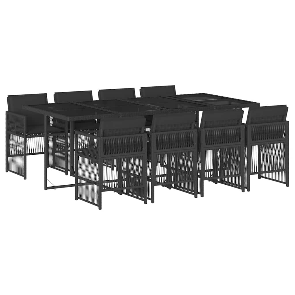 Garden Dining Set Black Vidaxl