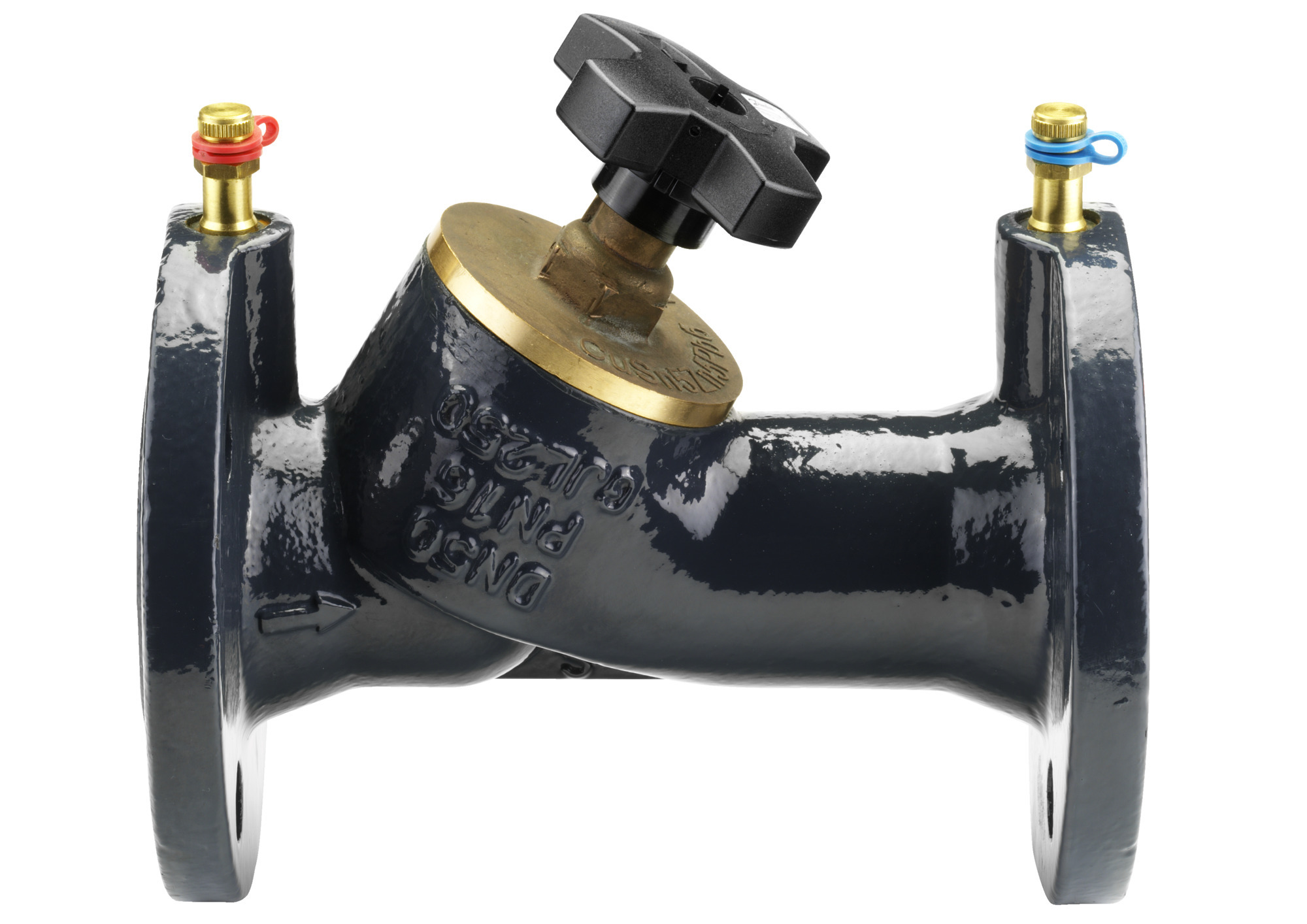 Danfoss Schwarz Strangregulier- Und Messventil Msv-F2 Msv-F2 32, Flansch, Mit Messnippel