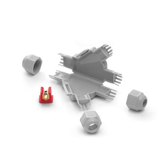 Raytech Grau Ip68/Ip69k Mikro-Verbindungsmuffen Vorgefüllt Mit Gel Klemmen Im Lieferumfang Enthalten Blister 1St. Little Joint Y Barney-Y