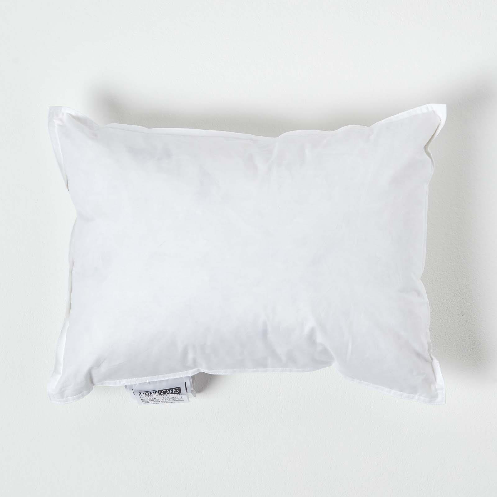 Duck Feather Cushion Pad - Luxury Cushion Filler And Inserts 40 X 30 Cm (16 X 12') - Homescapes