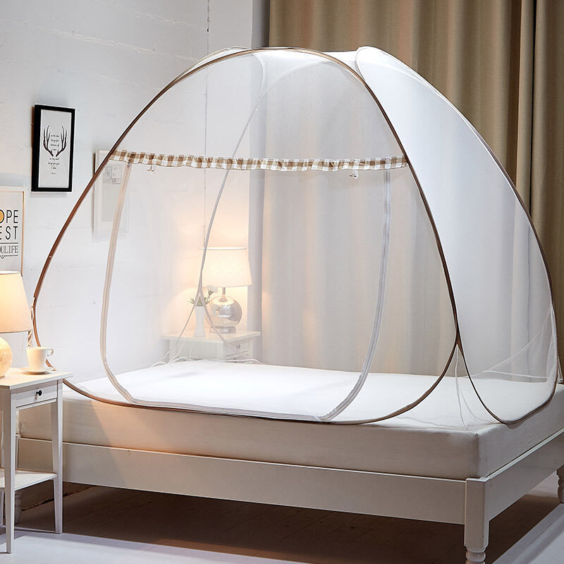 Moustiquaire Lit Pliable Pop Up - Dôme Simple Porte - Pour Lit Simple