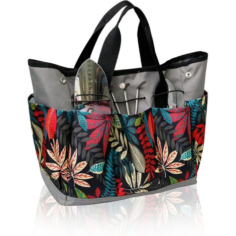 Sac de rangement pour outils en tissu Oxford imperméable, poches multiples, poignée robuste