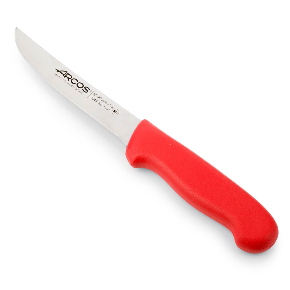 Arcos Rot Ausbeinmesser Farbe - Prof 294522 In Edelstahl Nitrum Und Mango Ergonomische E Polypropylenklinge Und 16 Cm Klinge, Vitrine - Bild 2
