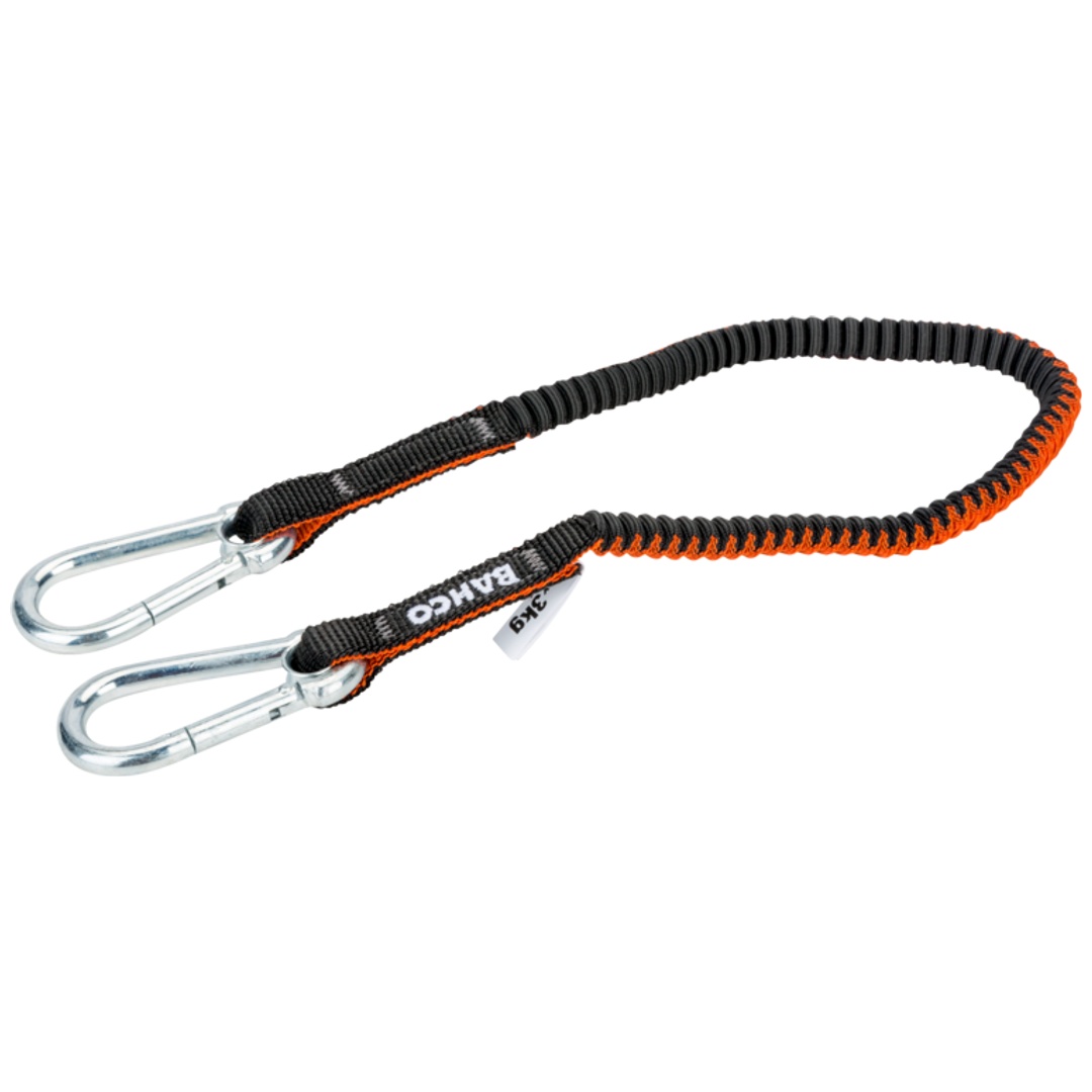Bahco Orange Sicherungsleine Mit Fest Montiertem Karabiner, 3 Kg, 1,2 M