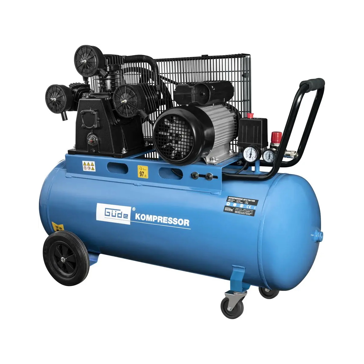 Güde Kompressor 551/10/100 10 bar 100 l 550 l/min 2,2 kW - Image 4