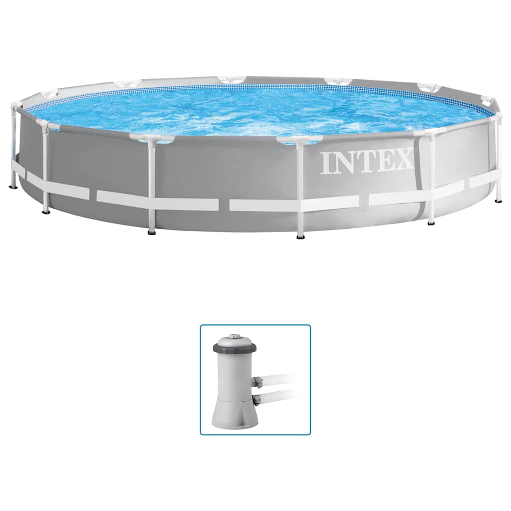 Intex Frame Pool 366 X 76 Cm Komplettset Kinderpool Mit Zubehör
