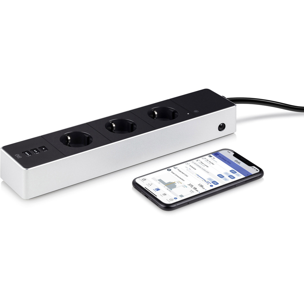 Eve Schwarz/Weiss Steckdosenleiste, Energy Strip (3X, Cee 7/4, Typ 23, 1.90 M) - Bild 8