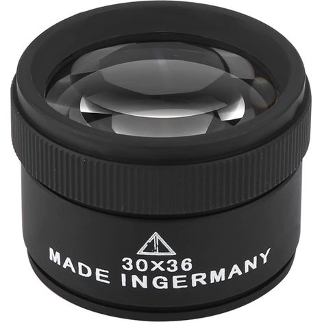 Loupe de bijoutier 30x, lentille optique en alliage plaqué, format poche