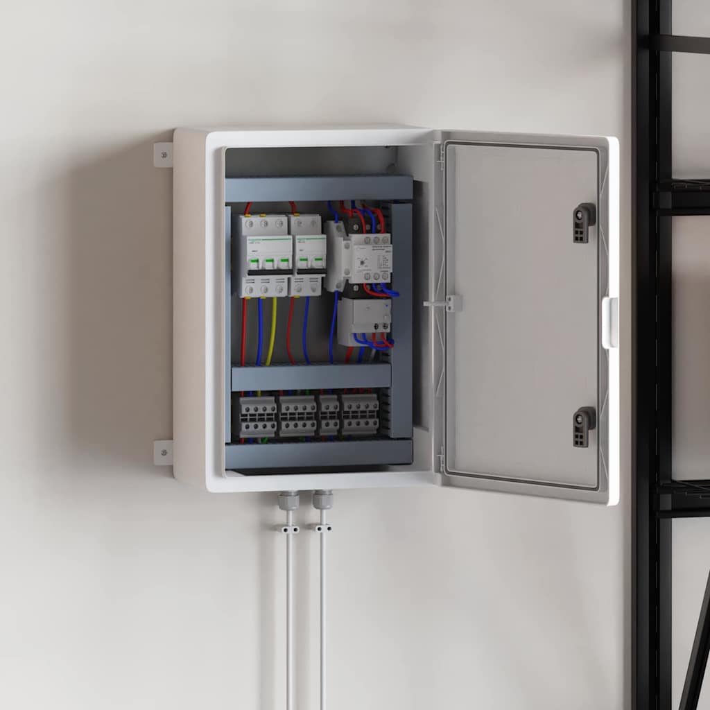 Armoire de contrôle en plastique ABS gris, 42 x 19,5 x 50 cm, intérieur et extérieur