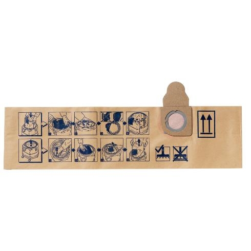 Nilfisk Braun Filtersack Aero 400-440 5 Stück Industriestaubsauger Staubsaugerbeutel - Bild 2