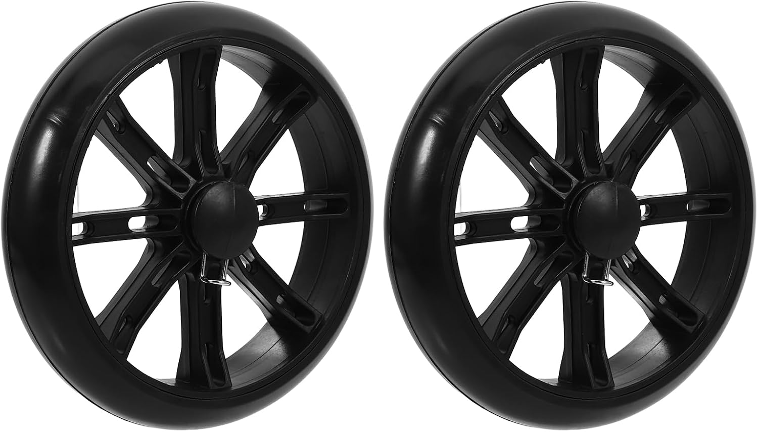 Roues de rechange pour chariot de courses, lot de 2, cadre robuste et maniable