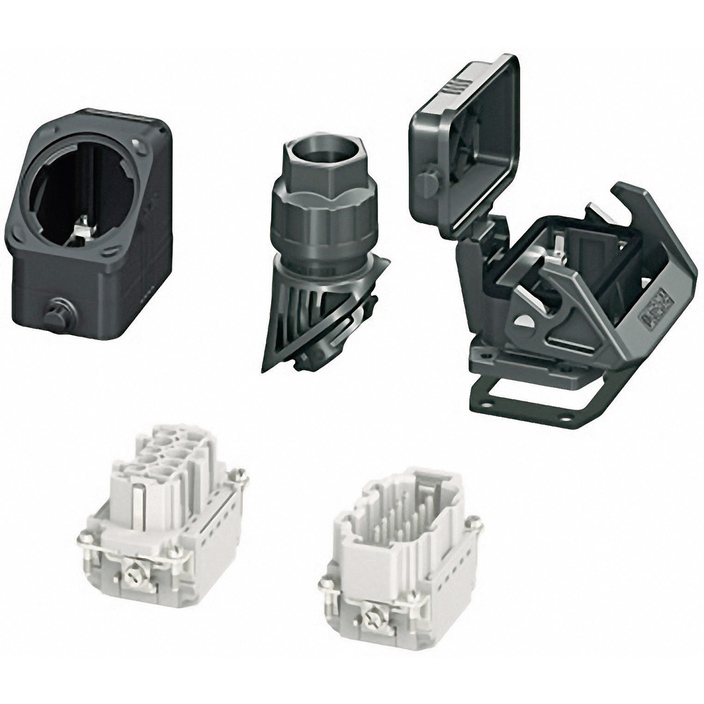 Phoenix Contact Schwarz Hc-Evo-B10pt-Bwsc-Hl-M25-Plrbk Steckverbinder-Set Mit Push-In Anschluss Inhalt: 1 St