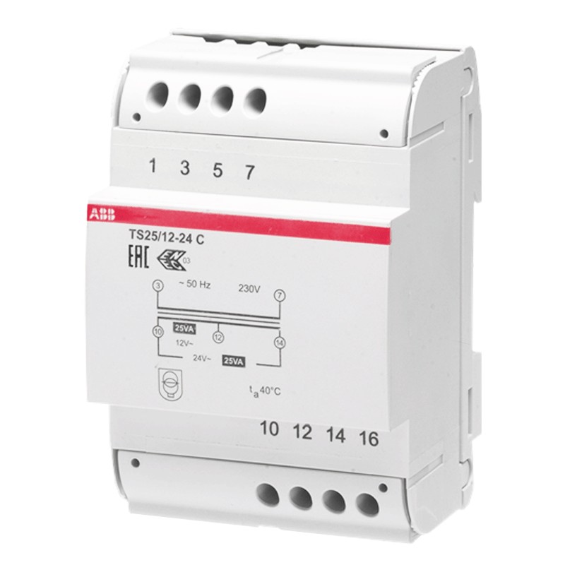 Abb Tsc 25V 12-24Vac Modularer Transformator M429285 8012542928508