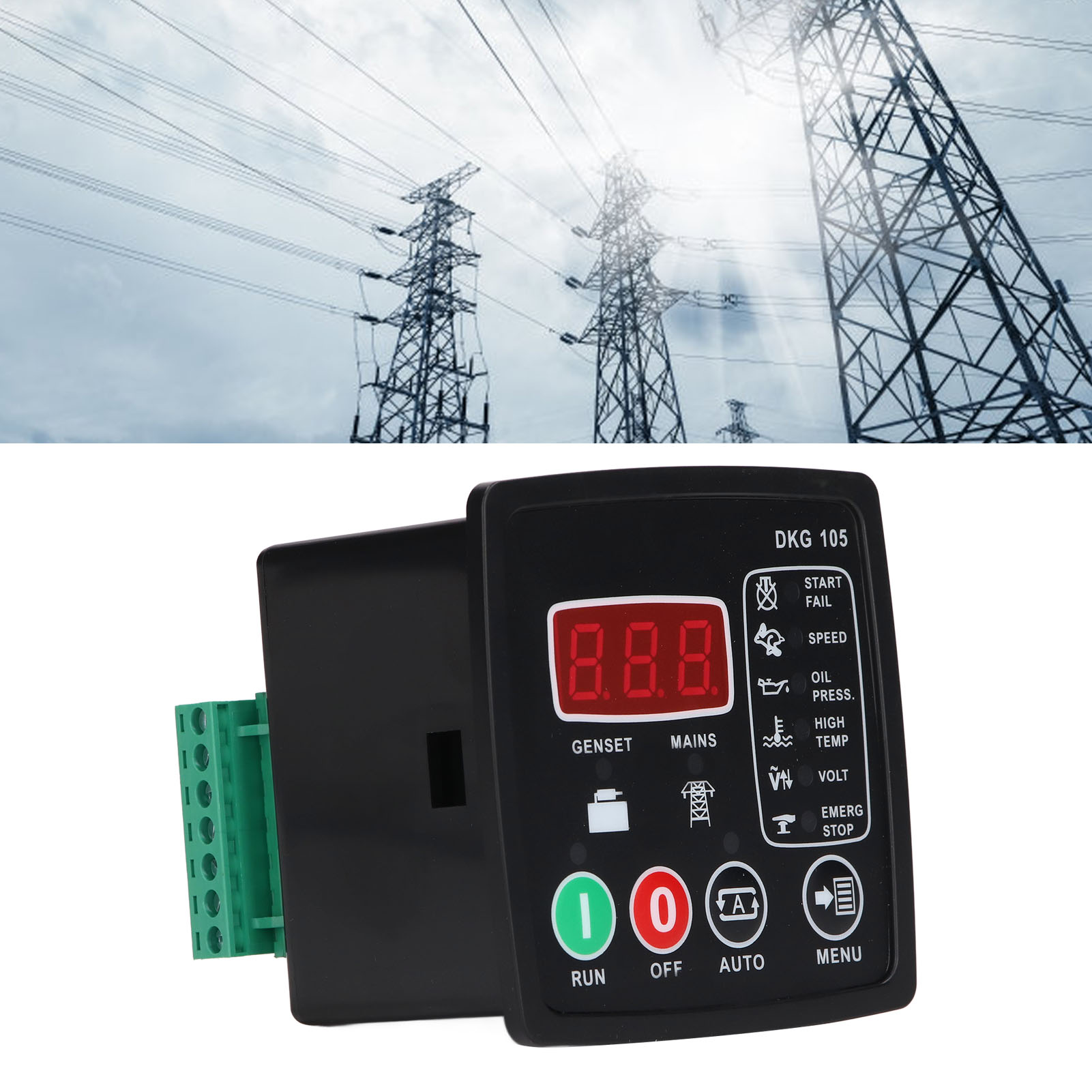 Module de commande automatique DKG105 pour groupe électrogène diesel, démarrage et arrêt auto, 277 V CA
