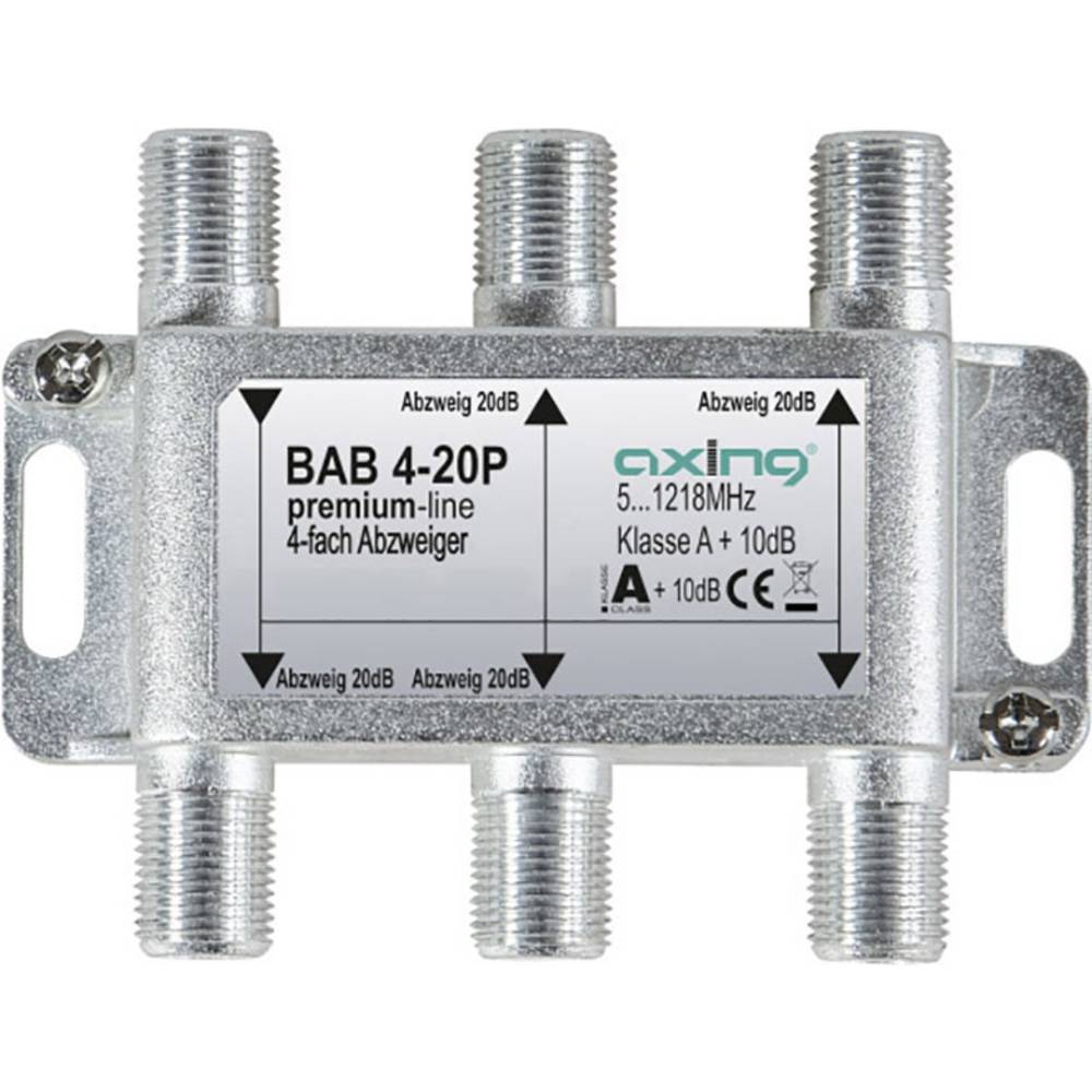 Axing BAB 4-20P Cable Tv Splitter 4-Way 5-1218 Mhz For Audio Video...