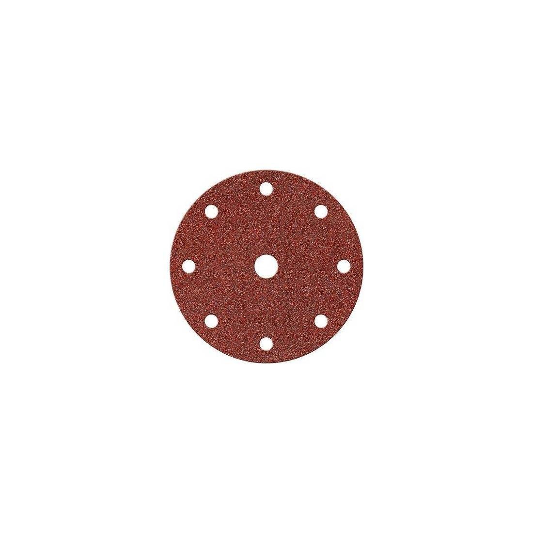 Disco Abrasivo Fibrato Velcrato 9 Fori Imperial Mm 150x22,2 Grana 220 Cf=pz 100