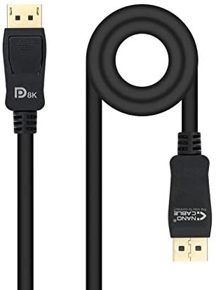 Nanocable 10.15.2501 - DISPLAYPORT 1.4 Kabel, VESA-zertifiziert, Auflösung bis zu 8K@60Hz, Schwarz, 1,0 Meter - Bild 4