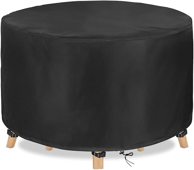 Housse Salon De Jardin Ronde 152 X 58cm Noir Housse Table Jardin Housse