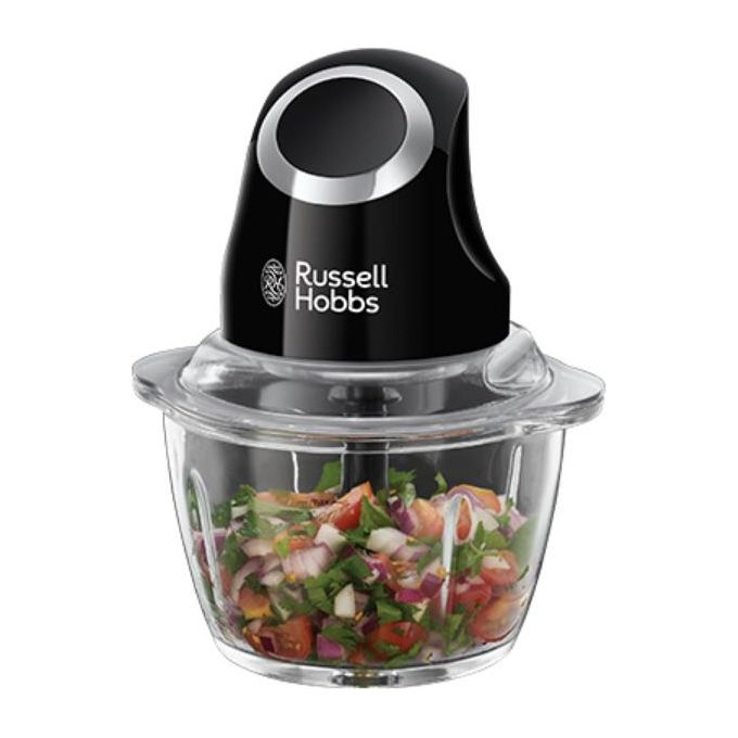 Russell Hobbs - Mini Tritatutto Desire 24662-56 - 200 W - Ciotola In Vetro 1 L - Lame In Acciaio Inox - Nero Opaco
