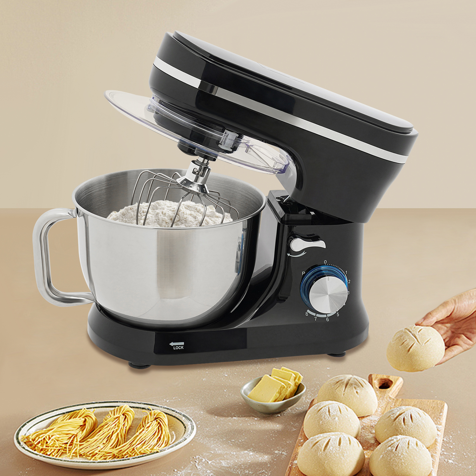 Robot Da Cucina, Frullatore Cucina Elettrico, Impastatore Multifunzione 1000w