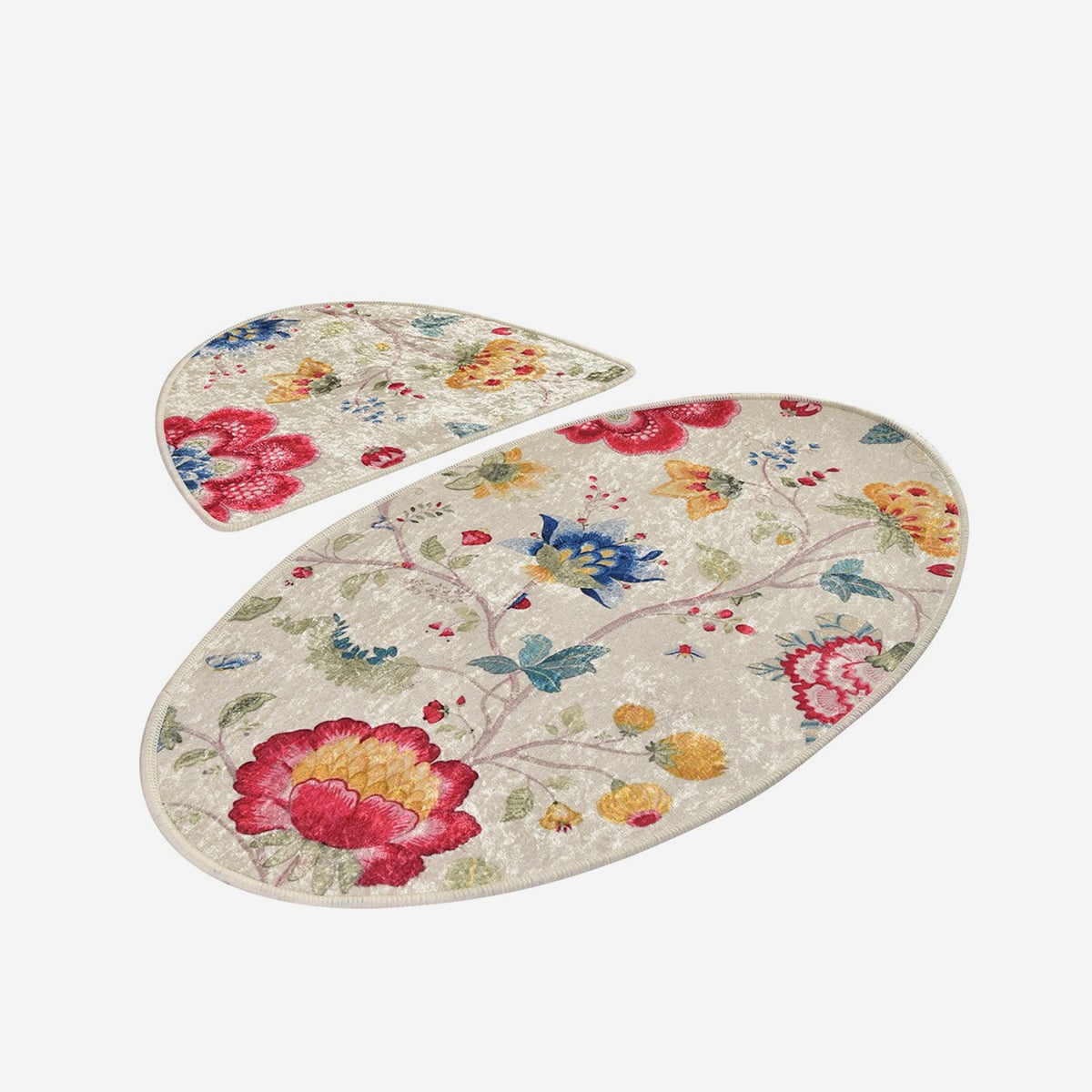 Ahd Amazing Home Design Set Badematten Rutschfest 2-teilig Arya Oval