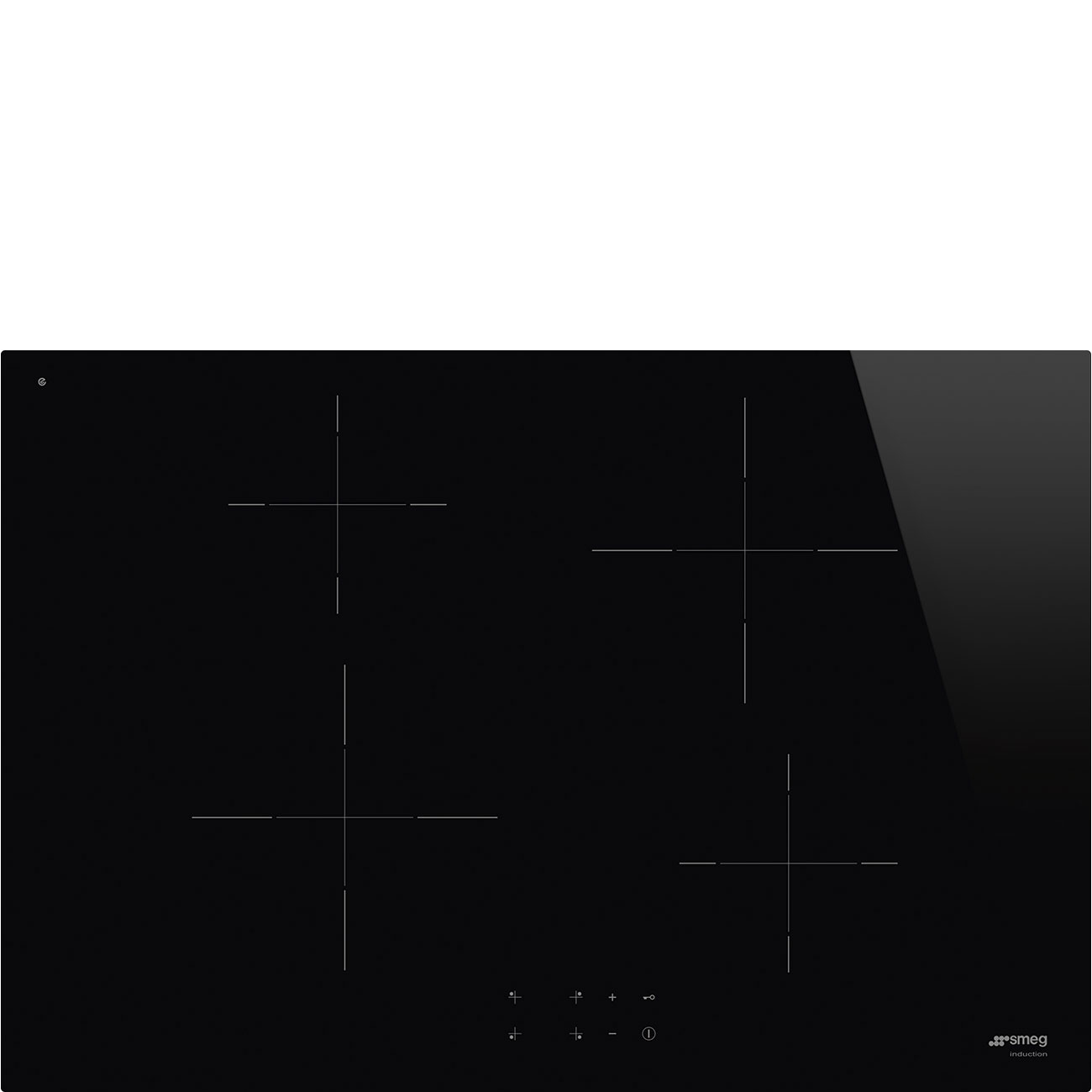 Smeg - Si2741d Piano Cottura Nero Da Incasso 75 Cm Piano Cottura A Induzione 4 Fornello(i)