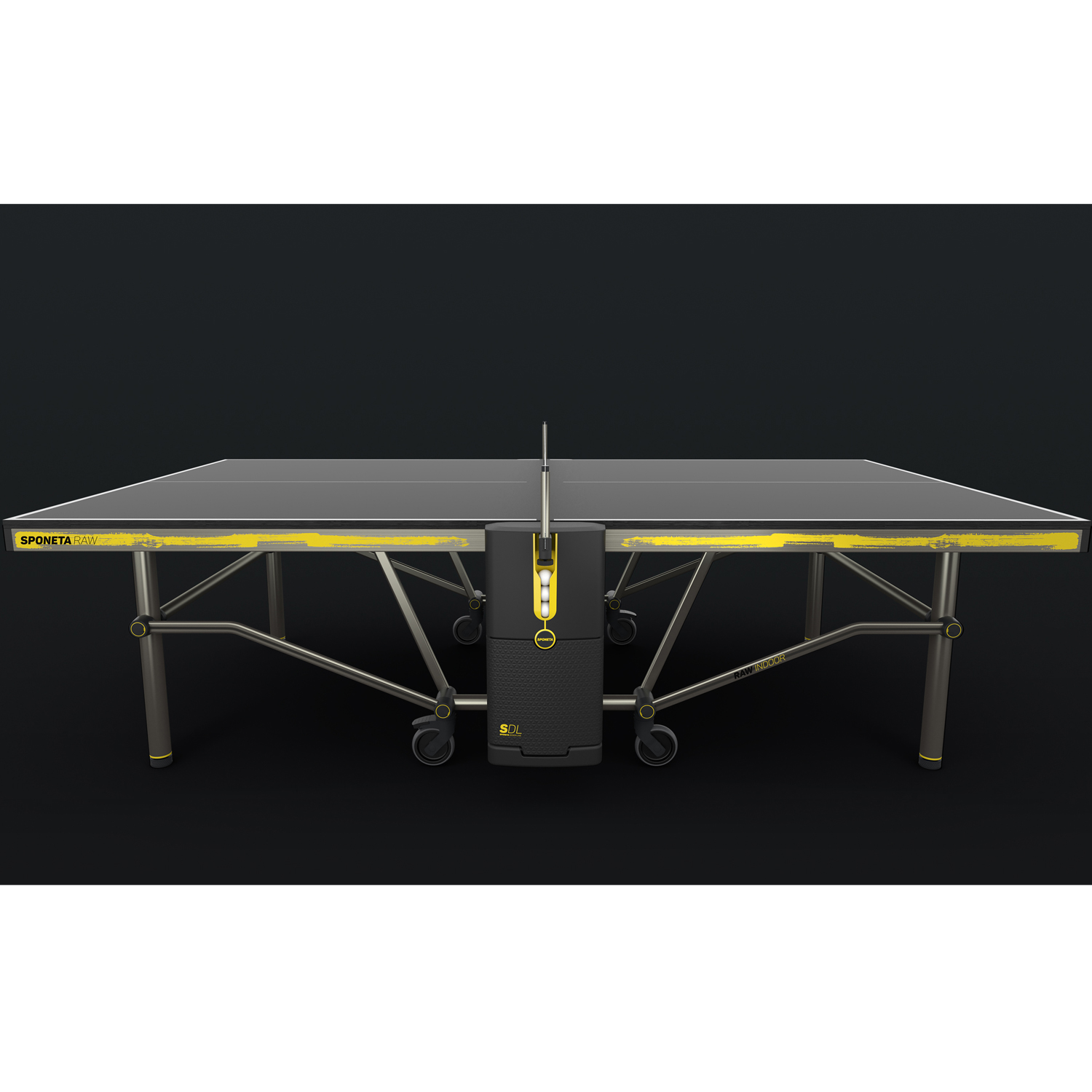 Sponeta Design Line Outdoor-Tischtennisplatte 'Sdl Raw Outdoor' Wetterfest, Schwarz, Outdoor 4013771139226