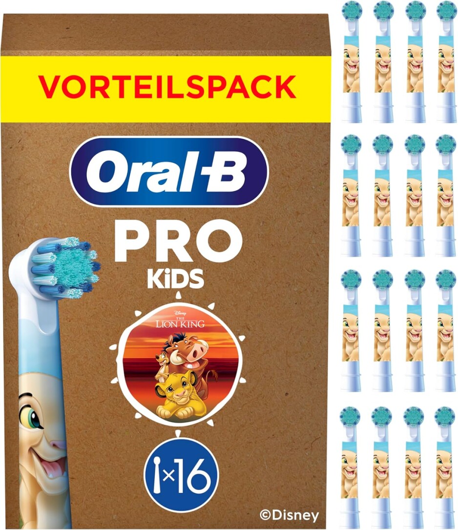 Oral-B Weiss Zahnbürstenkopf, Aufsteckbürsten König Der Löwen 16Er Ffs Aufsteckbürsten (16X) - Bild 4