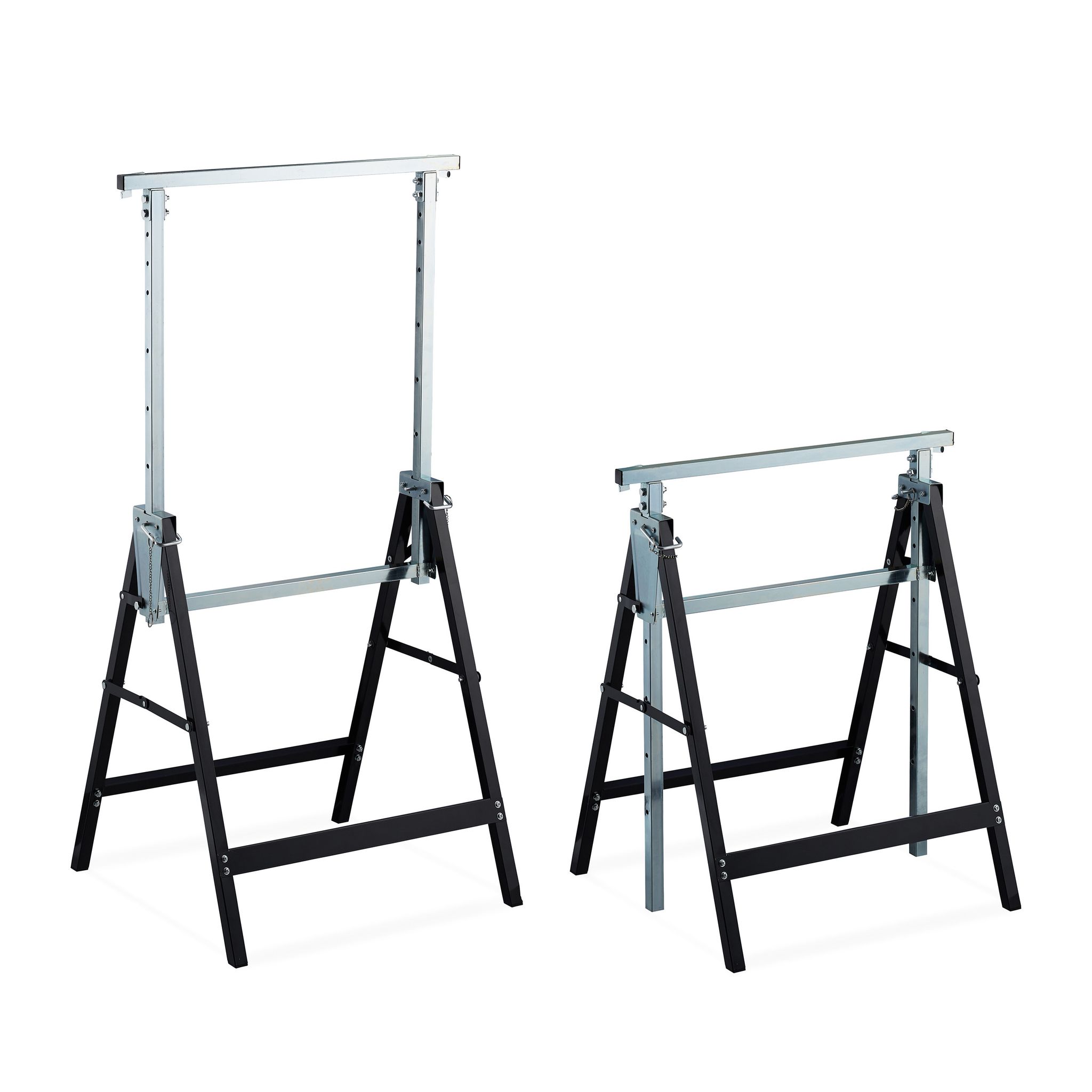 Relaxdays Schwarz Werkbank + Arbeitsbock, Klappbock (68.50 Cm, 58 Cm) - Image 3