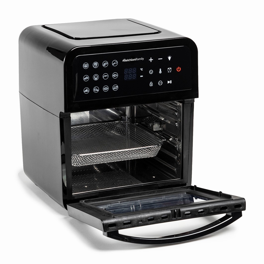 Melchioni - Forno Friggitrice Ad Aria 12l Lucifer Family Con Ripiani 1800w