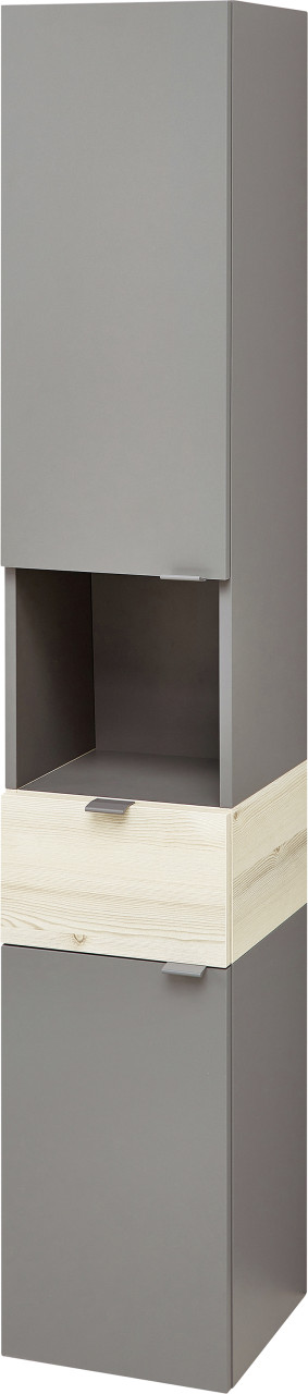 Pelipal Hochschrank Quickset 394 Quarzgrau/akzent Polar Pinie 30 Cm Hochschrank