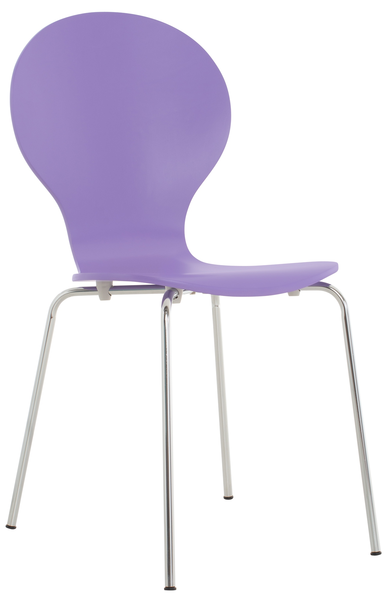 Clp - Chaise Empilable De Style Moderne Avec Lignes Élégantes Et Arrondies Différentes Couleurs Colore : Violet