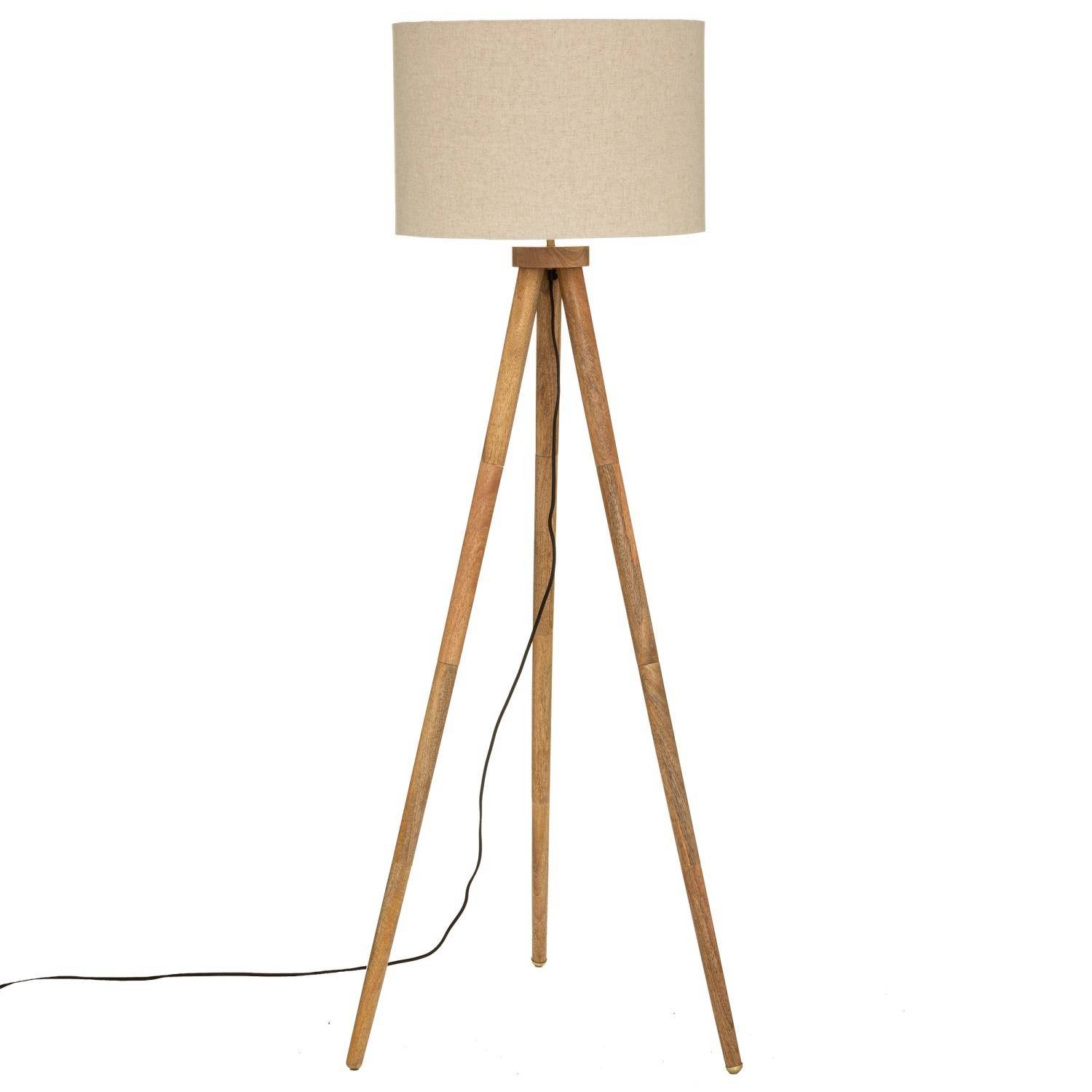Atmosphera Beige - Stehlampe Dreibein Olga, H. 150 Cm