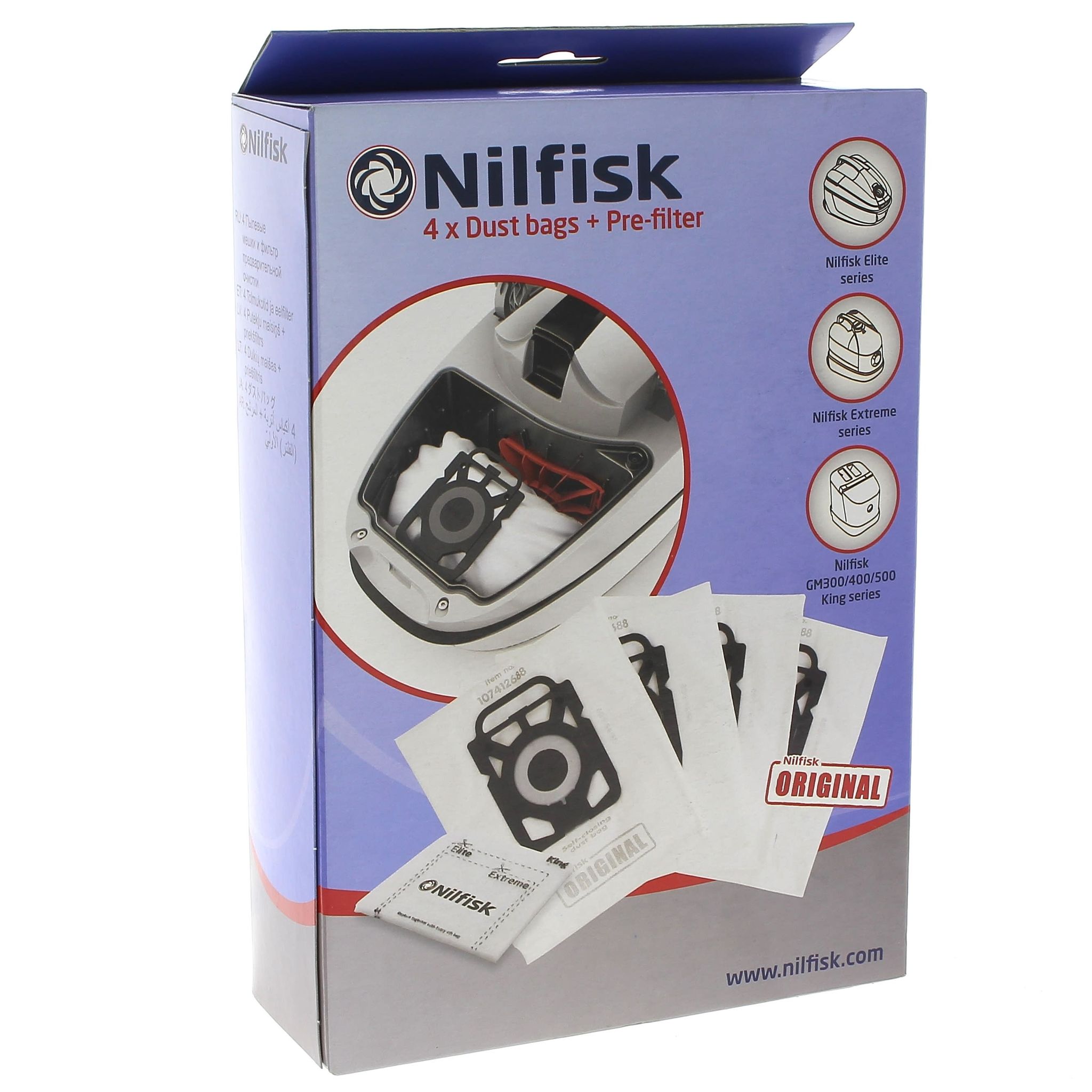 Nilfisk Staubsaugerbeutel 4Er Pack Für Staubsauger